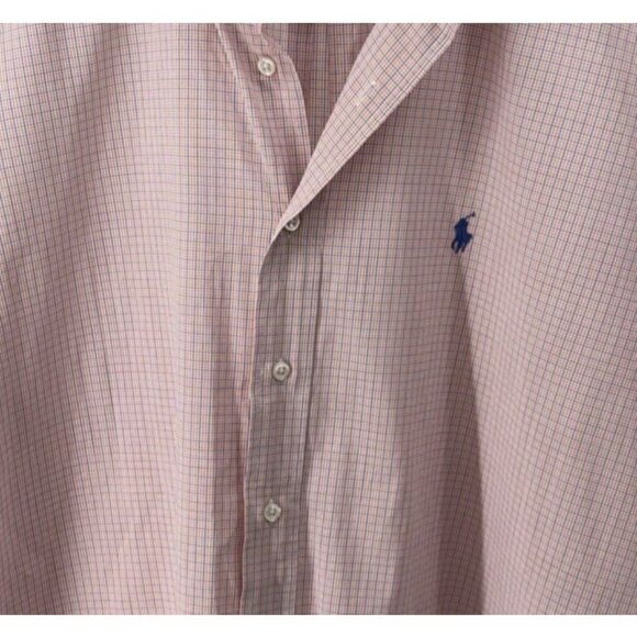 Ralph Lauren Blake Shirt Men's Size XL 100% Cotton Button Up Pastels Plaid - Picture 2 of 8